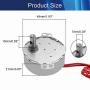 1Pcs Synchronous Motor AC 24V 4-5RPM Turntable Motor CW/CCW Direction 4W TYC-50 Horizontal Hole Shaft,Aicosineg 1Pcs Synchronous Motor AC 24V 4-5RPM Turntable Motor CW/CCW Direction 4W TYC-50 Horizontal Hole Shaft,Aicosineg