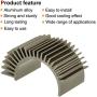 MECCANIXITY Motor Heat Sink Cooling Fins Aluminum 36mm Dia Gold Tone for Motor 3pcs