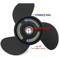 Boat Motor Propeller Assy for Hangkai F6.5 6.5HP 4-Stroke Outboard Motor Engine 3 x 7.8