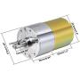 uxcell 12V DC 110 RPM Gear Motor High Torque Electric Reduction Gearbox Centric Output Shaft
