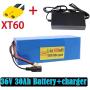 Wnicek 36V 30Ah 10S 8P E-Bike Battery Waterproof PVC Battery Pack Lithium-Ion Electric Scooters Battery Fits for 200W 350W 500W 750W Electric Bike Motor with BMS + Charger