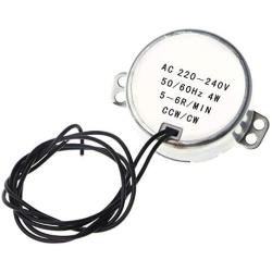 Fetcus AC 220-240V Synchronous Motor Gearmotor 4W CW/CCW Great Couple 5-6 RPM