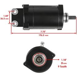 Caltric Compatible with Starter Motor Yamaha Marine 6J4-81800-01-00