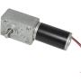 Bemonoc High Torque DC 24V Low Speed 8RPM Worm Gear Motor Reversible Speed Reduce Turbine Electric Gearbox Motor 8mm Shaft with Install Bracket