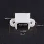 MECCANIXITY Motor Mounting Bracket Motor Base 11.5mm White with Screws Nuts for N20 Micro Gear Motor 2 Pack