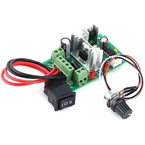 Stayhome 1pcs DC 6-30V 6A Motor Speed Controller Reversible PWM Control Forward/Reverse Switch Board 6V-30V 10A Module 12V 24V