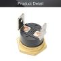 Fielect KSD301 Thermostat Temperature Control Switch,Adjust Snap Disc Temperature Switch 145°C Copper M4 Normally Closed 1 Pcs
