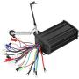 Alomejor 600W Electric Brushless Controller Motor Sinusoid Mute Brushless Speed Governing Motor Controller for Electric Bicycle Scooter