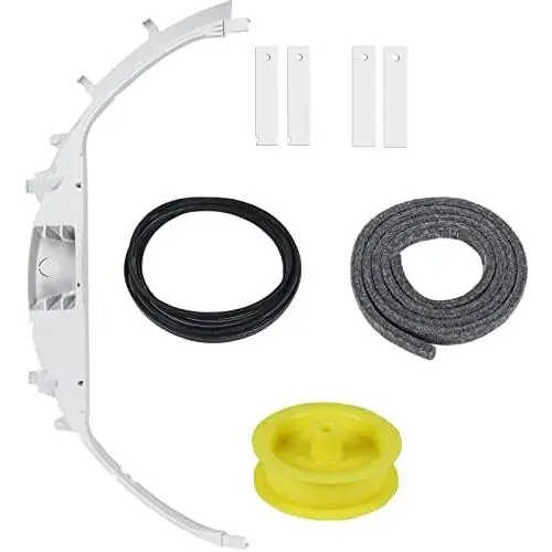 Upgraded WE49X20697 Dryer Bearing Kit Compatible with GE Dryer, Includes WE3M26 Top Bearing & WE09X20441 Felt Seal & WE12M29 Drive Belt & WE1M504 & WE1M1067 Drum Slides & WE12X83 Pulley Idler
