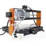 Upgraded 3018 Pro CNC Router Kit with Offline Controller GRBL Control DIY Mini Desktop with 3 Axis Limit Switches & Emergency Stop Cutting Wood Acrylic PVC PCB Milling Engraving Machine