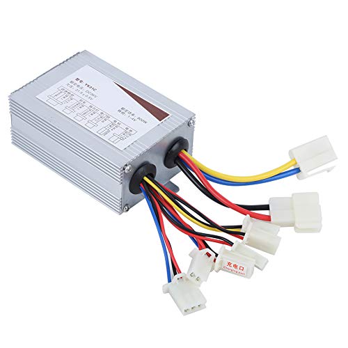 VGEBY Scooter Brush Controller, 36V 800W Aluminium Alloy Electric Bicycle Motor Brushed Controller Tricycle Scooter Brush Speed Regulation Controller Equipment Electric Scooter Supplies