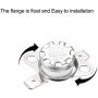 uxcell KSD301 Thermostat 150°C/302°F 10A Normally Closed N.C Adjust Snap Disc Temperature Switch for Microwave,Oven,Coffee Maker 2pcs