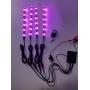 Kingshowstar 4 Pin RGB LED Controller 4-Way Motorcycle LED Replacement Remote Control for LED Motorcycle Underglow Neon Strip Light Bar