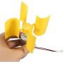 DC 0.1V-5.5V 100-6000RPM Micro Vertical Wind Turbines, Small Motor Blades Generator for DIY (1pc)