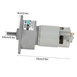 DC 12V/24V 35W Mini DC Gear Motor Metal Speed Adjustable Large Torque Motor CW/CCW(24V 150rpm)