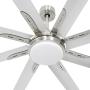 72 Inch Damp Rated Industrial DC Motor Ceiling Fan with LED Light, ETL Listed Indoor Ceiling Fans for Kitchen Bedroom Living Room Basement, 6-Speed Remote Control