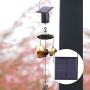 Taidda Motor Solar, Lightweight Solar Powered Ecofriendly Motor Wind Bell Ornament Hanging Rotating Motor with Hook for Hangs Your Ornament