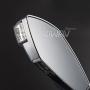 KiWAV Magazi Fist Chrome Motorcycle Mirrors with Oi Flash Controller 16 Flash Mode compatible for BMW