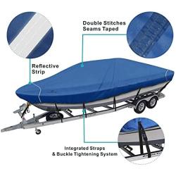 Explore Land Trailerable Boat Cover Fits 14-16Long Beam Width up to 76