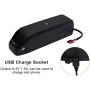 36V 18Ah E-Bike Lithium Ion Battery, with 42V 2A Charger, Built-in BMS, Waterproof Replacement Battery Pack, Ideal for 200-700W Motors