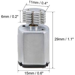 tatoko 5PCS N20 DC Vibration Motor 3V 12000RPM Powerful Small Electric Motor Micro Vibrating Motors with Eccentric Wheel Vibration