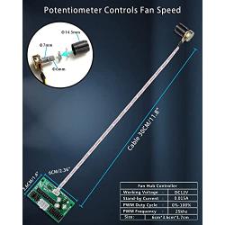 PWM Fan PC Hub, 8 Port 4-pin pwm Fan Controller with Speed Control Function PSU Splitter (1)