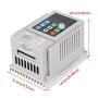 AT2-0450X Variable Frequency Drive Converter, 2.5A 220V AC VFD Converter Motor Speed Controller for Single-Phase 0.45kW AC Motor