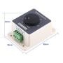 DC Motor Speed Controller, 10-60V 20A Pulse Width Modulator PWM HHO RC Speed Regulator Motor Speed Controller Waterproof Shell High Power 20A with Housing