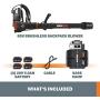 Worx Nitro 80V Brushless Backpack Blower Power Share with Base Camp- WG572 (Batteries & Charger Included)