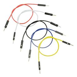 XINGYHENG 150PCS 5 Colors 1Pin 2.54mm Male to Male Breadboard Jumper Wire PVC Soldering Brushless Motor Double-end Tinning Connector Cable(PCB Jump Circuit Board Cable Wire Set) 200mm