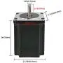 Nema 23 Stepper Motor 2.8A 1.9Nm (269oz.in) 76mm Length with 6.35mm Diameter of Shaft for CNC Mill Lathe Router
