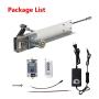 JQDML Reciprocating Linear Actuator 24V Adjustable Stroke 30-80mm 1.18-3.15 inch 120rpm Variable Speed with Remote Control, DC Power Adapter and End Connector