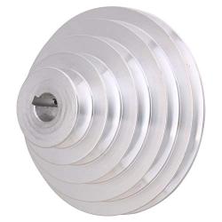 NICELEC 0.75 Inch Bore Aluminum A Type 5 Step Pagoda Pulley Wheel for V-Belt Timing Belt