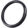 Motor Trend Premium Carbon Fiber Steering Wheel Cover Black Vinyl with Carbon Fiber Accent - 13.5