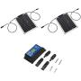 FTVOGUE 15W Waterproof Solar Panel Monocrystalline Solar Charging Board for Outdoor Car Motor Yacht[Solar panel +60A controller],Solar Panels
