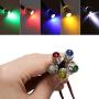 Amotor 10 pcs/Lot LED Indicator Light Lamp Pilot Dash Directional Car Truck Boat Blue red Green Yellow White (Tricolor)