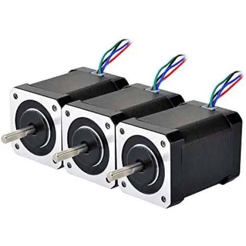 3pcs Nema 17 Bipolar Stepper Motor Kit 92oz.in 2.1a 4-lead 60mm Hobby CNC