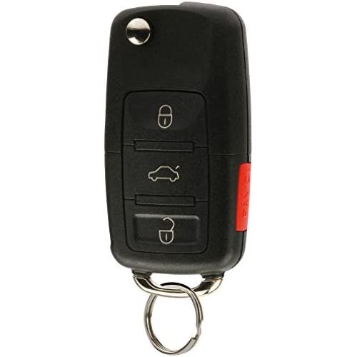 Replacement Keyless Entry Remote Flip Key Fob fits 2002 2003 2004 2005 VW Jetta, Golf, Passat (HLO1J0959753AM) Replacement Keyless Entry Remote Flip Key Fob fits 2002 2003 2004 2005 VW Jetta, Golf, Passat (HLO1J0959753AM)