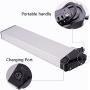 Jieoto 36V 48V E-Bike Battery, 8Ah 10.4AH 12AH 12.5AH 13AH 14AH 15AH 16AH Lithium Battery Li-ion Folding Electric Bike Battery with Charger for 200W~1200W EBike Motor
