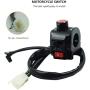 SHENTIANWEI 22mm 7/8 motorcycle switch motorcycle speaker button turning signal light start switch hand put electric controller (Color : Silver)