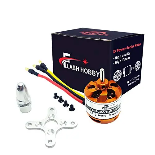 FLASH HOBBY D2826 Brushless Motor 2200KV Outrunner Motor for RC Aircraft Plane Multicopter Drone Fixed Wing Helicopter