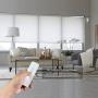 AC 100-260V Electric Roller Shade Tubular Motor Build-in Power Supply with Remote Control Compatible 1.5 Inch Shade Tube(Single Roller Motor)