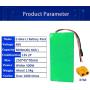 Jieoto E-Bike Lithium Battery 48V 6Ah Rechargeable Battery Pack 6000mAh Lithium-ion Battery Fits for 200W-500W Electric Bike Motor with BMS + Charger