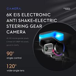 GoolRC GPS Drone with 6K Camera for Adults, 5G WiFi FPV Drone with EIS Anti-Shake Gimbal, RC Quadcopter with Brushless Motor, Follow Me, Auto Return Home, Selfie, Waypoints Fly, Backpack and 2 Battery