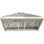SINDA Classic 16 Gauge Solid Copper Kitchen Range Hood with High Airflow Centrifugal Blower, Stainless Steal Vent with Liner and Internal Motor, Baffle Filter, H3STRBNI3027