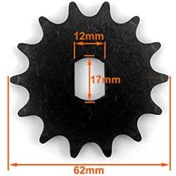 L-faster 14 Teeth #420 Sprocket Gear for Electric Bicycle Gear Motor Unitemotor BM1418ZXF and MY1020Z Shaft Dimension 12mm and 17mm