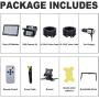 DVKNM Upgrade Dual Backup Camera Monitor Kit,7-inch LCD-HD,IP69 Waterproof Rearview Reversing Rear View Camera Monitor Truck/Trailer/Semi-Trailer/Box Truck/RV/Pickup Truck/— HD Transmission—(TZ102)