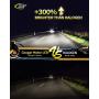 Cougar Motor 9012 LED Bulb, 12000LM Noiseless 6500K Cool White All-in-One Conversion Kit Direct Installation, Halogen Replacement