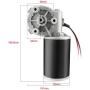 uxcell DC24V 80W 50RPM 6N.M Reversible Worm Gear Motor High Torque Speed Reducing Electric Gearbox Motor-JCF63R