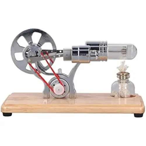 Stirling Engine Model Kit, Simple to Operate Stainless Steel Smoother Operation Zinc Alloy Multi Purpose Stirling Engine Motor Toy